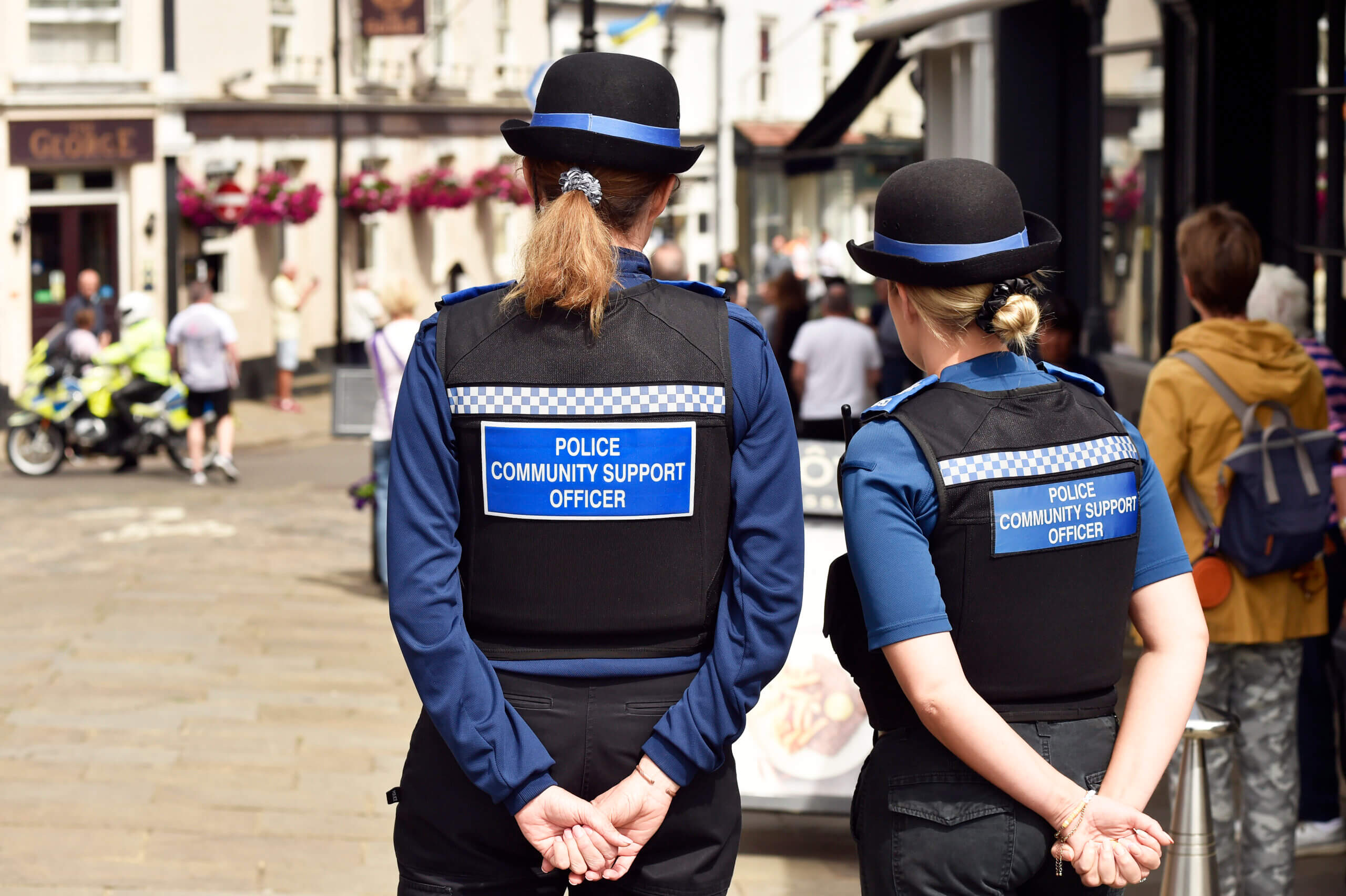 Police Community Support Officers patrolling