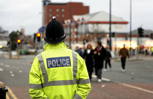 Police Officer on patrol