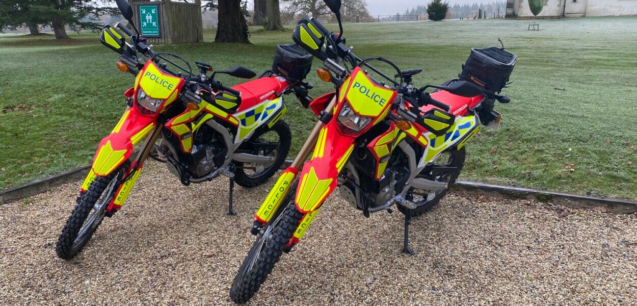 Thames Valley Police off-road bikes