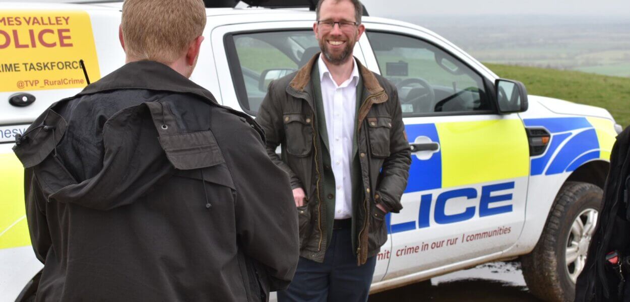 Matthew Barber with Rural Crime Taskforce Officer