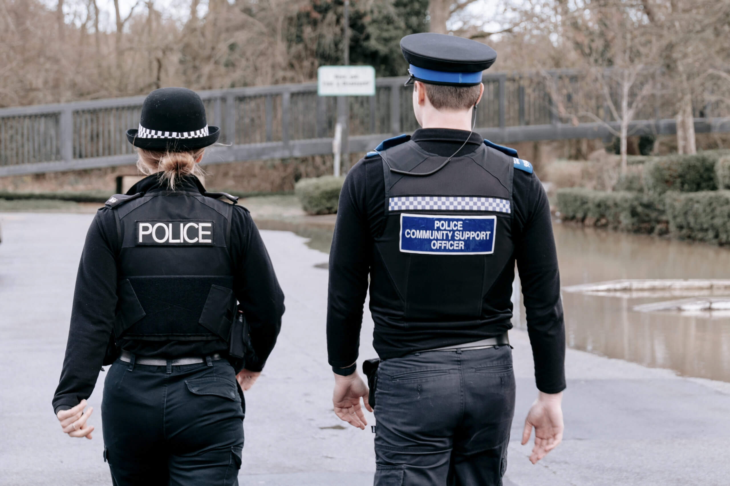 Officer and PCSO on patrol