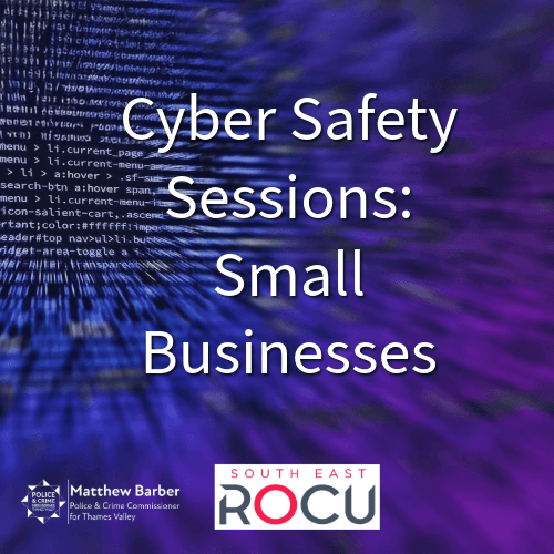 Cyber Safety sessions for small businesses graphic