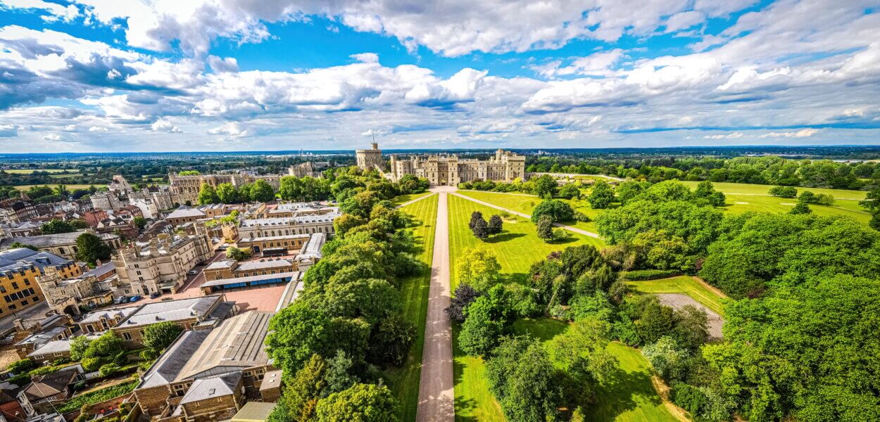 Aerial view of Windsow