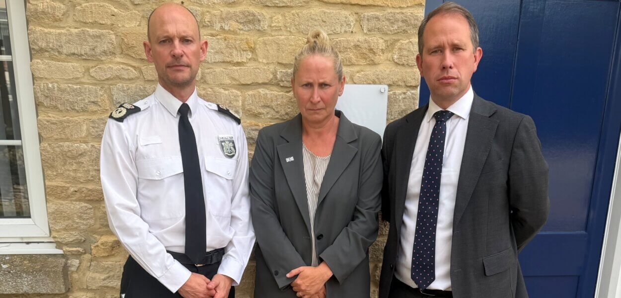 Matthew Barber (right), Aileen O'Connor (centre), Jason Hogg (left)